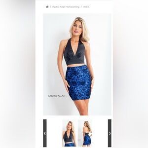 Rachel Allan 2 piece homecoming dress 4653